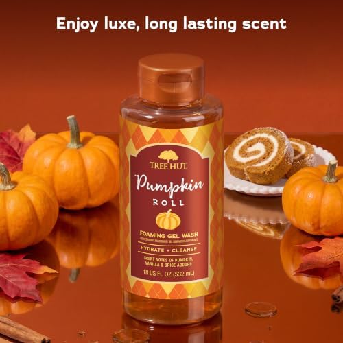 Tree Hut Pumpkin Roll Foaming Body Wash, 18 Fl Oz - Image 2