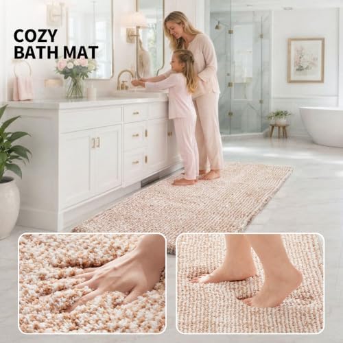 ILANGO Bathroom Rugs 36" × 24", Extra Soft Absorbent Microfiber Bath Rugs - Image 5