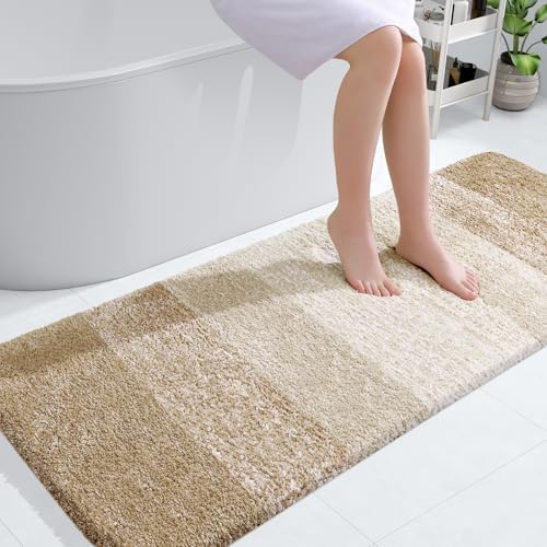 OLANLY Bathroom Runner Rug 40x24, Extra Soft Absorbent Microfiber Bath Rugs by OLANLY