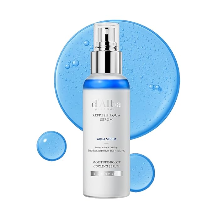 d'alba Piedmont Italian White Truffle Refresh Aqua Serum, Vegan Skin Care, Light-weight Face Moisturizer, Glow Serum for Radiant Skin, Non Comedogenic, All In One Mist (3.38 fl oz.)