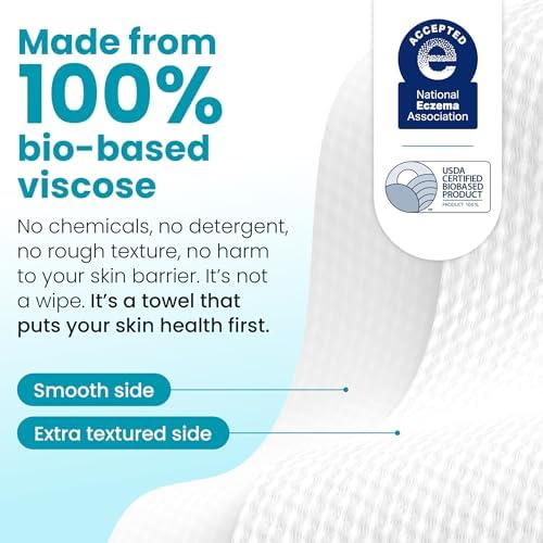 CLEAN SKIN CLUB Blemish Control Clean Towels® XL, Extra Exfoliation for Oily Skin, Disposable, Single-Use Face Towelette Dry Wipe - 1 Pack (50 Count) - Image 6