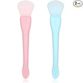 Ouligay 2PCS Silicone Face Mask Brush Applicator Soft Face Mask Applicator Face Mask Spatula Facial Mask Brush Skincare Applicator for Mud, Clay
