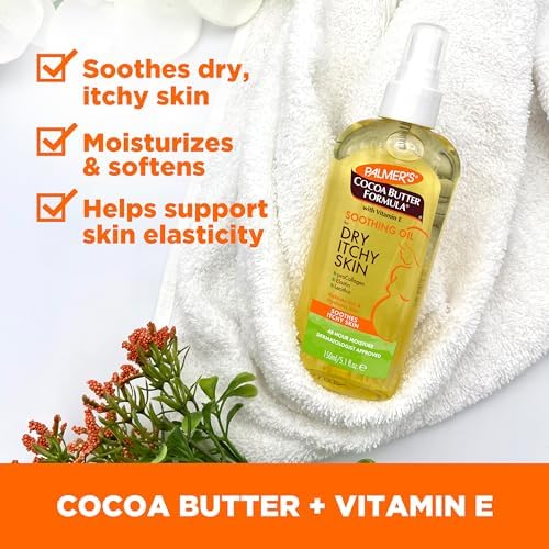 Palmer's Cocoa Butter Formula Soothing Oil with Vitamin E, Dry, Itchy Skin Relief, Anti-Itch Body Oil, 5.1 Ounces (Pack of 12) - Image 3