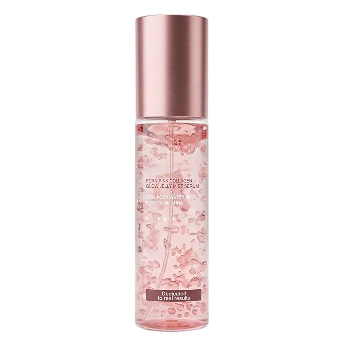 Jelly Serum Mist with PDRN, 3-in-1 Hydrating Face Glow Spray with Ceramide, Arginine & Hyaluronic Acid, Sprayable Hydrogel for Glass Skin Glow, All Skin Types, 3.38 fl.oz