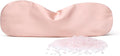 Weighted Eye Pillow for Relaxation, Sleeping, Yoga, SPA and Travelling, 100% Natural Rose Quartz,Cooling Eye Pillow, Reusable and Good Relaxation Gift for Women