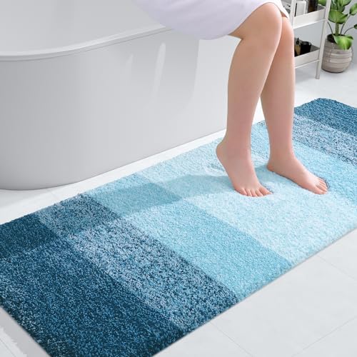 OLANLY Bathroom Runner Rug 59x24, Extra Soft Absorbent Microfiber Bath Rugs by OLANLY