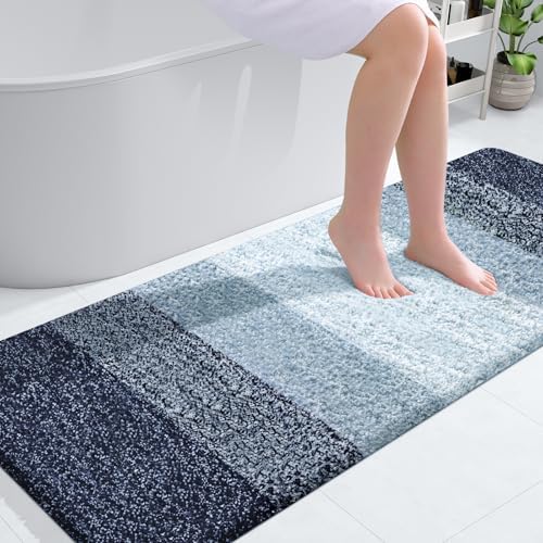 OLANLY Bathroom Runner Rug 59x24, Extra Soft Absorbent Microfiber Bath Rugs by OLANLY
