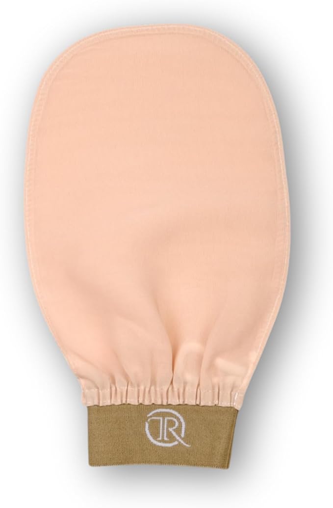The Ramify Silk Exfoliating Gloves For Smooth Skin Natural Body Scrubber High Quality Turkish Bath Gloves Regeneration Of Dead Skin Cells Handcrafted Turkish Kese Beige