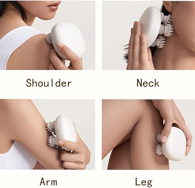 Electric Scalp Massager, Head Scratcher Mimics Four-Finger Kneading Massage, Rechargeable & Waterproof, Pets Massager