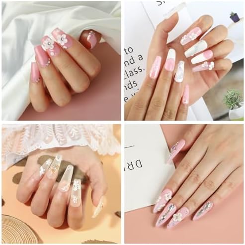 COSCELIA Acrylic Nail Kit for Beginners with Drill, 3pcs Acrylic Powders (Clear, Pink, White), Professional Nail Kit with Accessories for Salon & DIY at Home - Image 3
