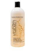 Vitabath Heavenly Coconut Crème Bubble Bath Rich Foaming Bubbly Soak & Relaxing Aromatherapy Moisturizing & Nourishing Indulgent Suds for Women & Men All Skin Types - 33.8 fl oz