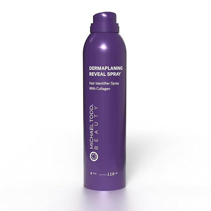 Michael Todd Beauty - Sonicsmooth Hair Identifier Spray - Radiance Reveal Mist for Face Shaving & Dermaplaning - Highlights Peach Fuzz - Collagen-Infused - Nourish & Smooth Skin - All Skin Types - 4oz