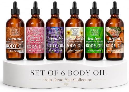 Dead Sea Collection body oil set of 6 by DeadSeaCollection