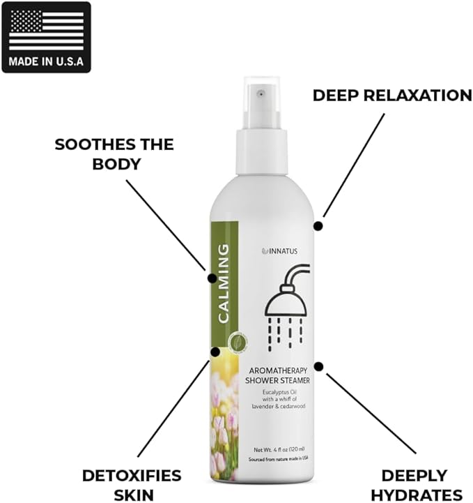 Soothing Eucalyptus Shower Spray – 4oz Aromatherapy Shower Steamer Mist for a Spa-Like Experience – Relieves Stress & Elevates Your Shower – All-Natural Essential Oils (Lavander)