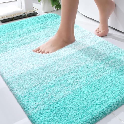 OLANLY Bathroom Rugs Mat 36x24, Extra Soft Absorbent Microfiber Bath Rugs by OLANLY