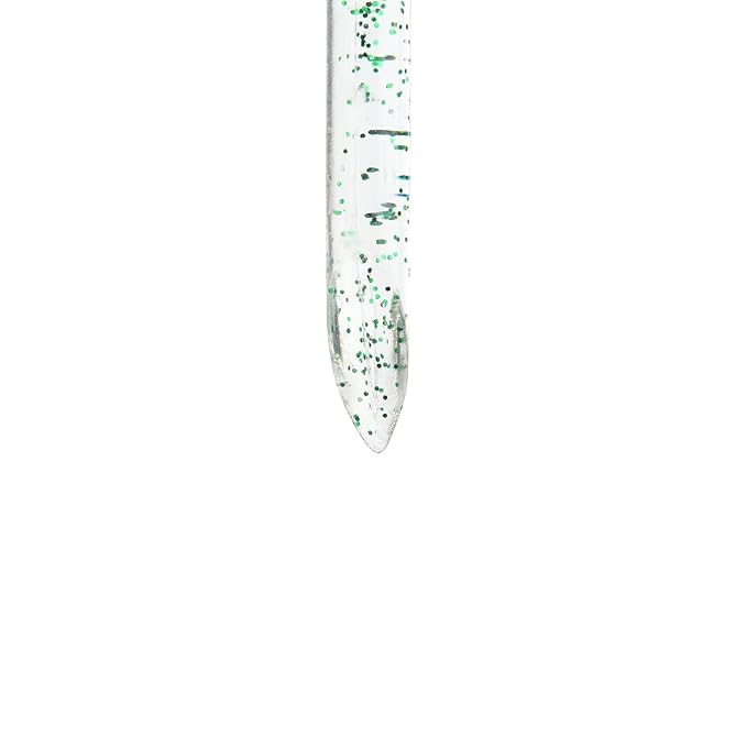 100Pcs Disposable Nail Sticks Double-End Nail Cuticle Pusher Remover Nail Care Stick Cleaning Stick for Fingernail Manicure Pedicure Tool (Green)