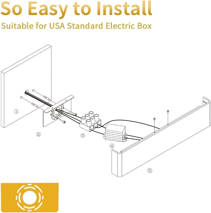 Aipsun 15.75in Matte White Modern Vanity Light Up and Down LED Vanity Light for Bathroom Wall Lighting Fixtures (Warm Light 3000K)
