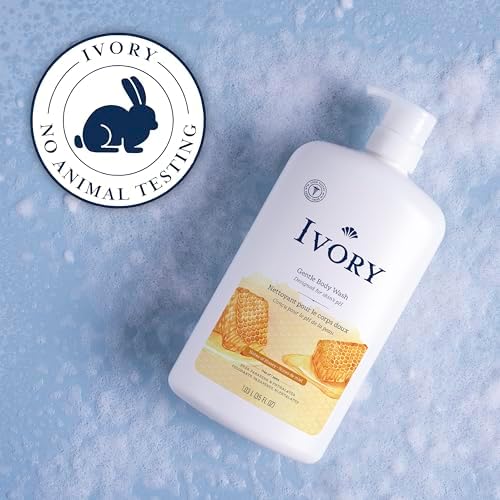 Ivory Body Wash Gentle, Free of dyes, parabens, and phthalates, Honey Scent, 35 oz (Pack of 4) - Image 6