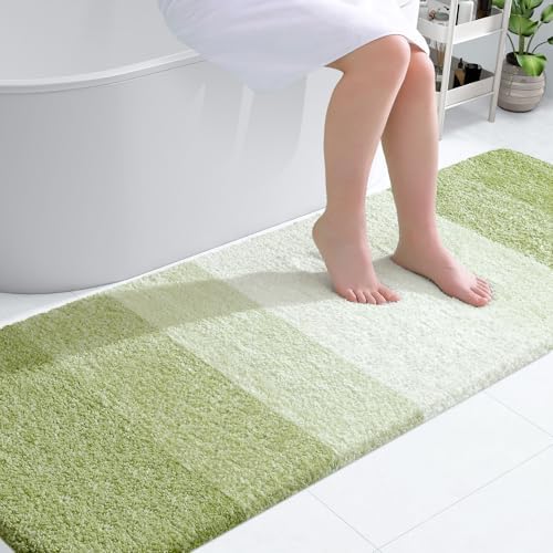 OLANLY Bathroom Runner Rug 70x24, Extra Soft Absorbent Microfiber Bath Rugs by OLANLY