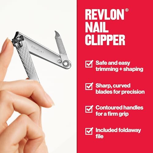 Revlon Nail Clipper with File, Silver, 1 Count - Image 3