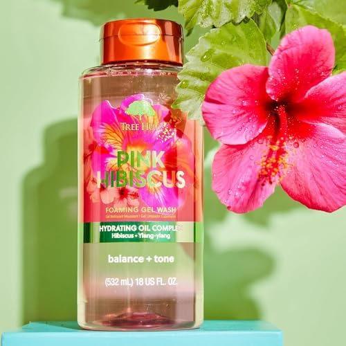 Tree Hut Pink Hibiscus Foaming Body Wash, 18 Fl Oz (Pack of 12) - Image 4