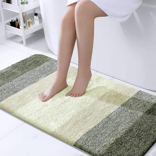 OLANLY Bathroom Runner Rug 40x24, Extra Soft Absorbent Microfiber Bath Rugs by OLANLY