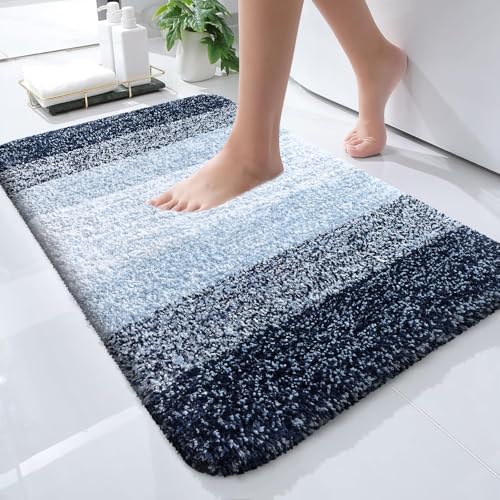 OLANLY Small Bathroom Rugs 24x16, Extra Soft Absorbent Microfiber Bath Rugs by OLANLY