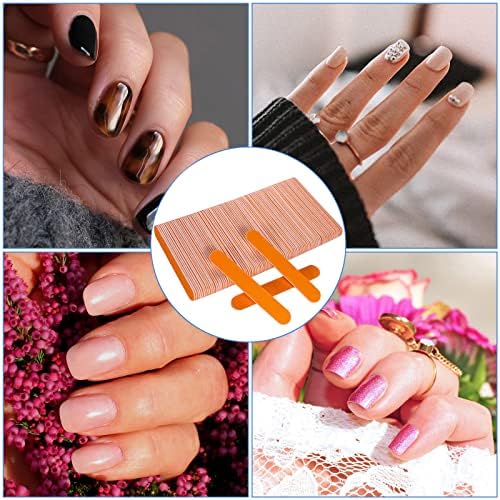 Mini Nail Files Bulk (100 Pcs), Double Sided Emery Board Nail File for Nature Nails, Manicure Tool Set Disposable Colorful Nail File for Home Salon Use Travel Size Men Women Kids Wood Board - Image 5