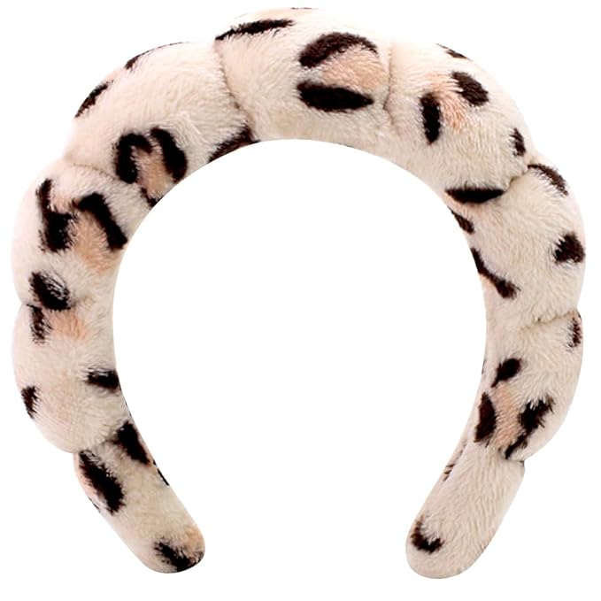 Spa Headbands for Washing Face or Facial, Makeup Headband for Women, Skincare Hair band, Puffy Terry Cloth Face Washing Head band for Maskup, Skin Treatment
