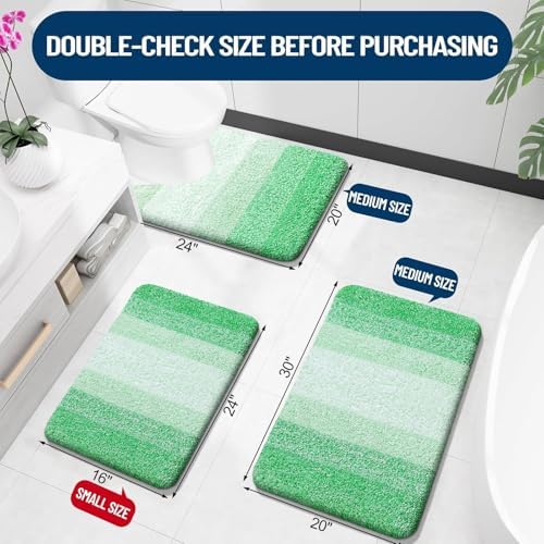 OLANLY Bathroom Runner Rug 70x24, Extra Soft Absorbent Microfiber Bath Rugs - Image 2