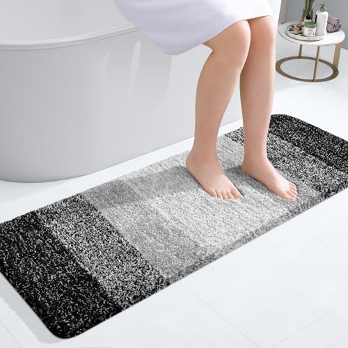 OLANLY Bathroom Runner Rug 47x17, Extra Soft Absorbent Microfiber Bath Rugs by OLANLY