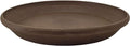 PSW Pot Collection AP25C 10-inch Plastic/Stone/Wood Composite Plant Saucer Drip Tray – No Drainage Hole (Drillable), Indoor/Outer Water Tray, Chocolate