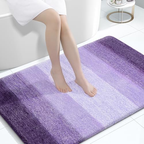 OLANLY Large Bathroom Rugs 60x40, Extra Soft Absorbent Microfiber Bath Rugs by OLANLY