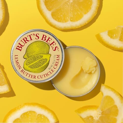 Burt’s Bees Lemon Butter Cuticle Cream, 100 Percent Natural Origin Hand Cream, 3 Tins, 0.6 oz. Tin - Image 3