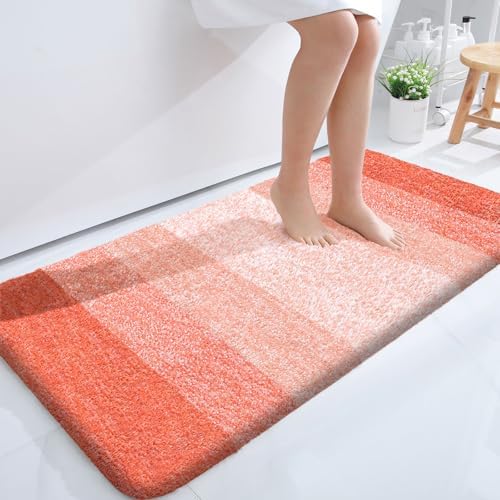 OLANLY Bathroom Runner Rug 47x24, Extra Soft Absorbent Microfiber Bath Rugs by OLANLY