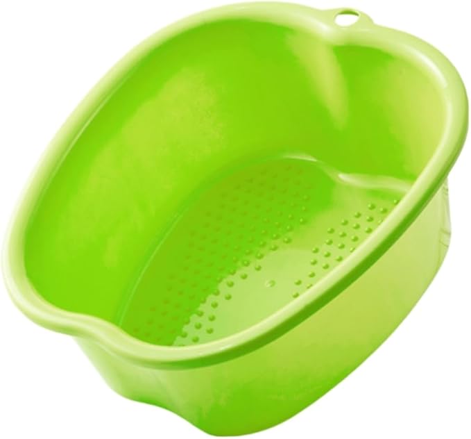 Ytterbium Foot Soaking Bath Basin, Large Massage Foot Soaking Tub, Plastic Home Spa Pedicure Bucket, Relaxation & Stress Relief, Suitable for Women & Men (Green)