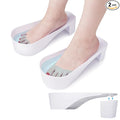 Yokilly Toe Nail Soaking Bowl, 2 PCS Toenails Soak Off Bowl, Shoe Design Foot Bath Soak Tub Bowl, Acetone Proof Pedicure Foot Spa Nail Soaker Bowl for Soak Off Dip Powder Gel Polish Remover (White)