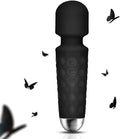 GWWJGSN Electric Handheld Mini Massager - Portable Waterproof Back Massager - Deep Muscle Massage Tool for Blood Circulation, Black