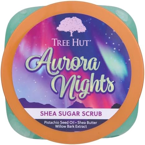 Tree Hut Shea Sugar Scrub, Aurora Nights, 18 Ounce (Pack of 12) - Image 2