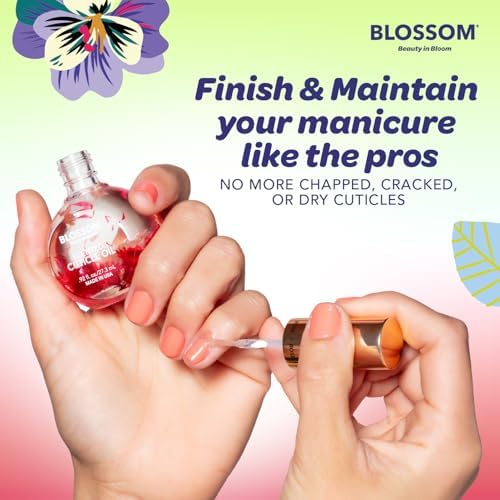 Blossom Cuticle Oil for Nails, Hydrating, Moisturizing, Cherry, 0.5 fl. oz - Image 5