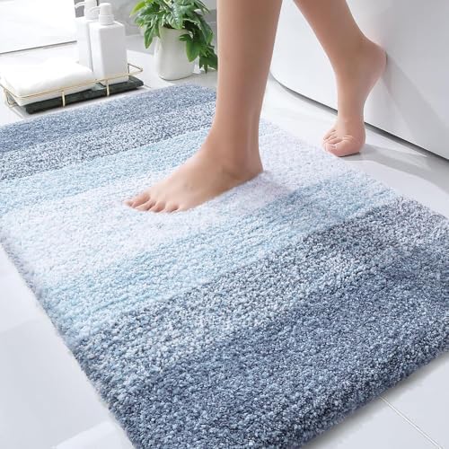 OLANLY Bathroom Rugs Mat 34x21, Extra Soft Absorbent Microfiber Bath Rugs by OLANLY