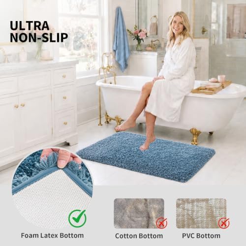 ILANGO Bathroom Rugs 60" × 24", Extra Soft Absorbent Microfiber Bath Rugs - Image 6