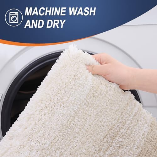 OLANLY Small Bathroom Rugs 24x16, Extra Soft Absorbent Microfiber Bath Rugs - Image 6