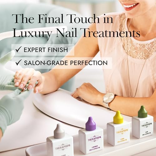 THERAPISPA Nail & Cuticle Oil with Avocado, Jojoba, Biotin & Vitamin E – Nail Growth & Repair Oil for Damaged Cuticles & Brittle Nails (Olive, 2.0 fl oz) - Image 3