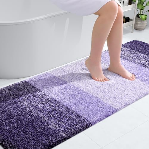OLANLY Bathroom Runner Rug 70x24, Extra Soft Absorbent Microfiber Bath Rugs by OLANLY