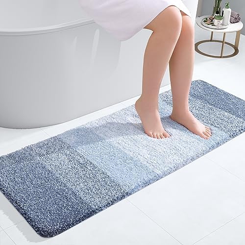 OLANLY Bathroom Runner Rug 47x17, Extra Soft Absorbent Microfiber Bath Rugs by OLANLY