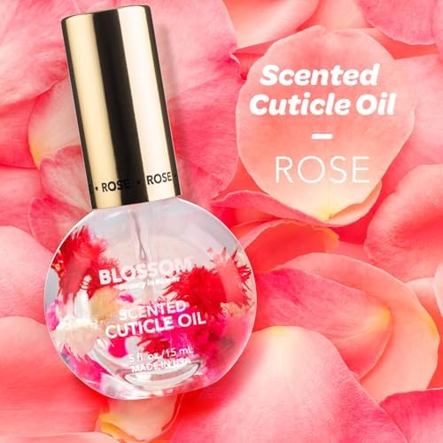 Blossom Cuticle Oil for Nails, Infused with Real Flowers, Rose, 0.5 fl. oz - Image 2