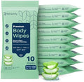 100 XL Shower Wipes Body Wipes for Adults Bathing No Rinse for Women & Men by AllSettHealth