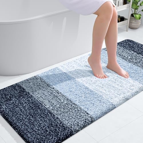 OLANLY Bathroom Runner Rug 54x24, Extra Soft Absorbent Microfiber Bath Rugs by OLANLY