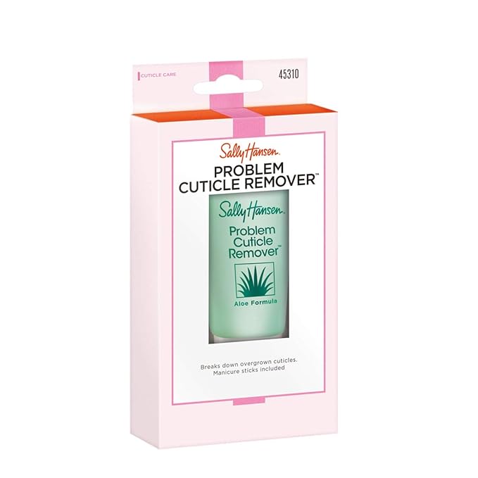 Sally Hansen Nail Treatment Problem Cuticle Remover™ | Eliminates Thick & Overgrown Cuticles | pH-Balanced Formula Infused with Aloe Vera | Gently Soothes & Conditions Cuticles